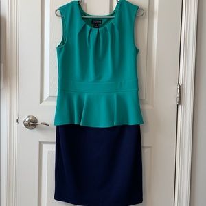 One piece peplum look dress made by Enfocus Studio